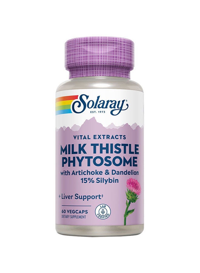 Milk Thistle Phytosome With Artichoke & Dandelion VegCapsules For Liver Support 60's