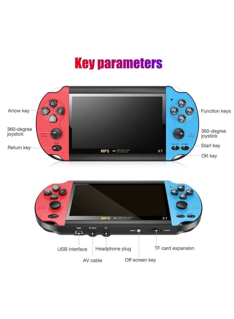 Retro Handheld Game Console, Open Source Handheld Game Console, Built-in 10000+ Classic Games, 4.1-inch TFT LCD Screen, 10 Emulators, Handheld Emulator Console Support TV Output Video