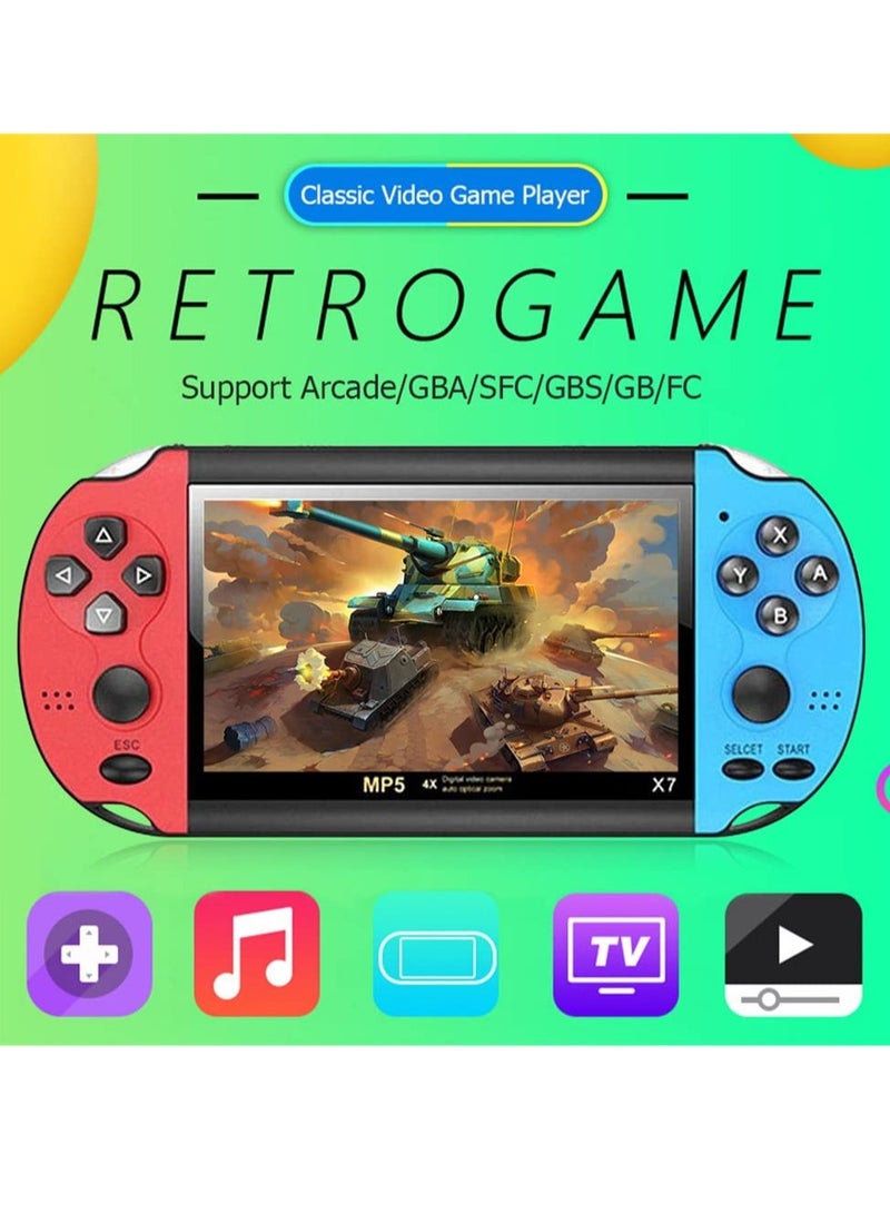 Retro Handheld Game Console, Open Source Handheld Game Console, Built-in 10000+ Classic Games, 4.1-inch TFT LCD Screen, 10 Emulators, Handheld Emulator Console Support TV Output Video