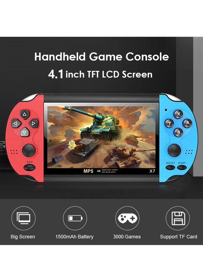 Retro Handheld Game Console, Open Source Handheld Game Console, Built-in 10000+ Classic Games, 4.1-inch TFT LCD Screen, 10 Emulators, Handheld Emulator Console Support TV Output Video