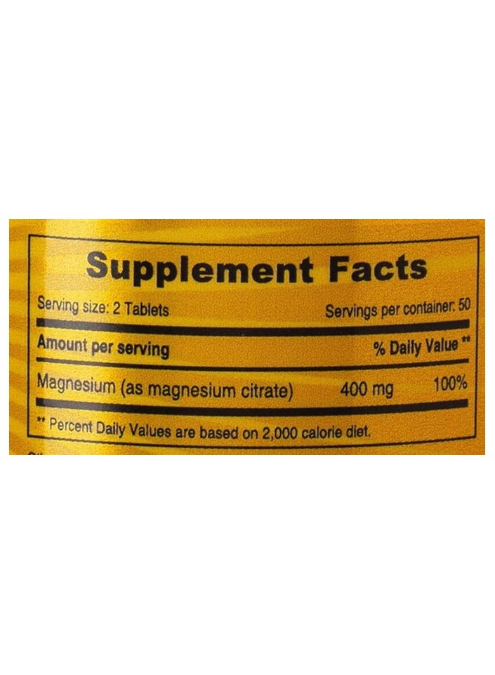 Magnesium Citrate Tabs 100'S