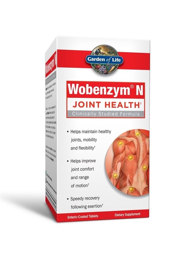 Joint Supplement for Men and Women - Wobenzym N Systemic Enzymes, Clinically Studied Formula for Healthy Joints, Mobility, Flexibility, Post-Exercise Recovery, Gluten Free, 800 Tablets