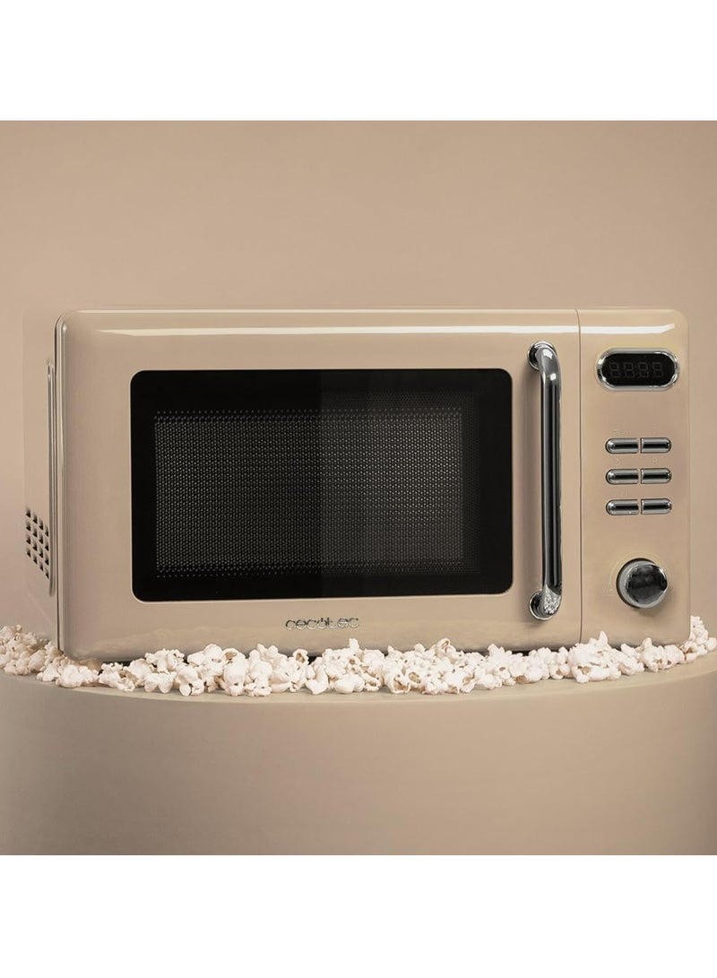 Digital Microwave with Grill Proclean 5110, 20L, Retro Beige, 700W, 8 Programs