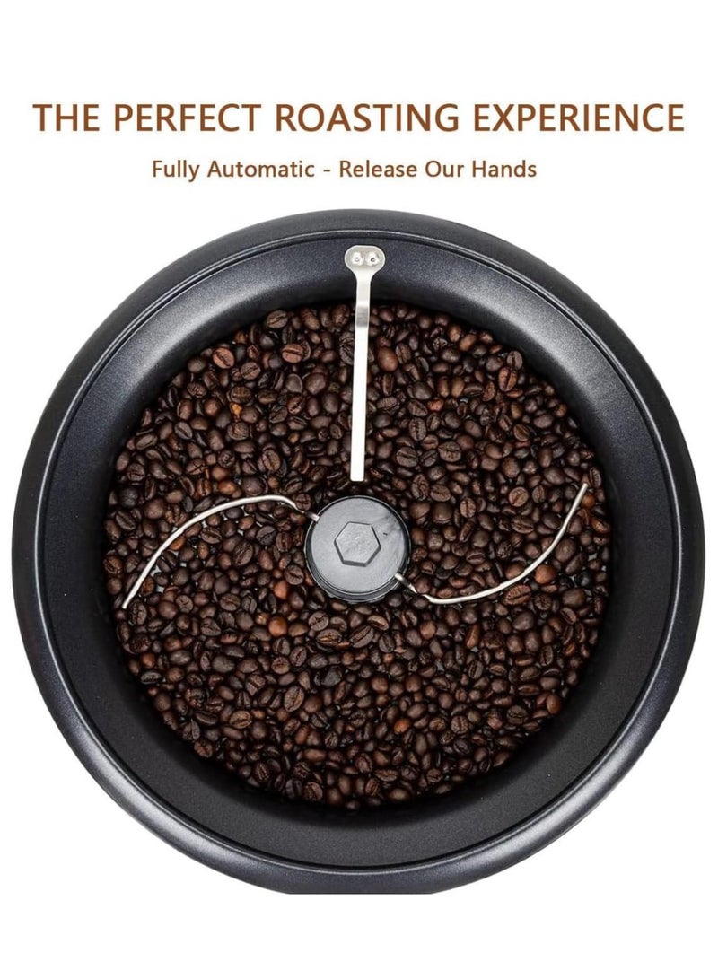 Coffee Roaster Machine Electric 800W Stainless Steel Coffee Roaster with Thermostat Timer Home Coffee Bean Roasting with Adjustable Heat Settings, Large Capacity