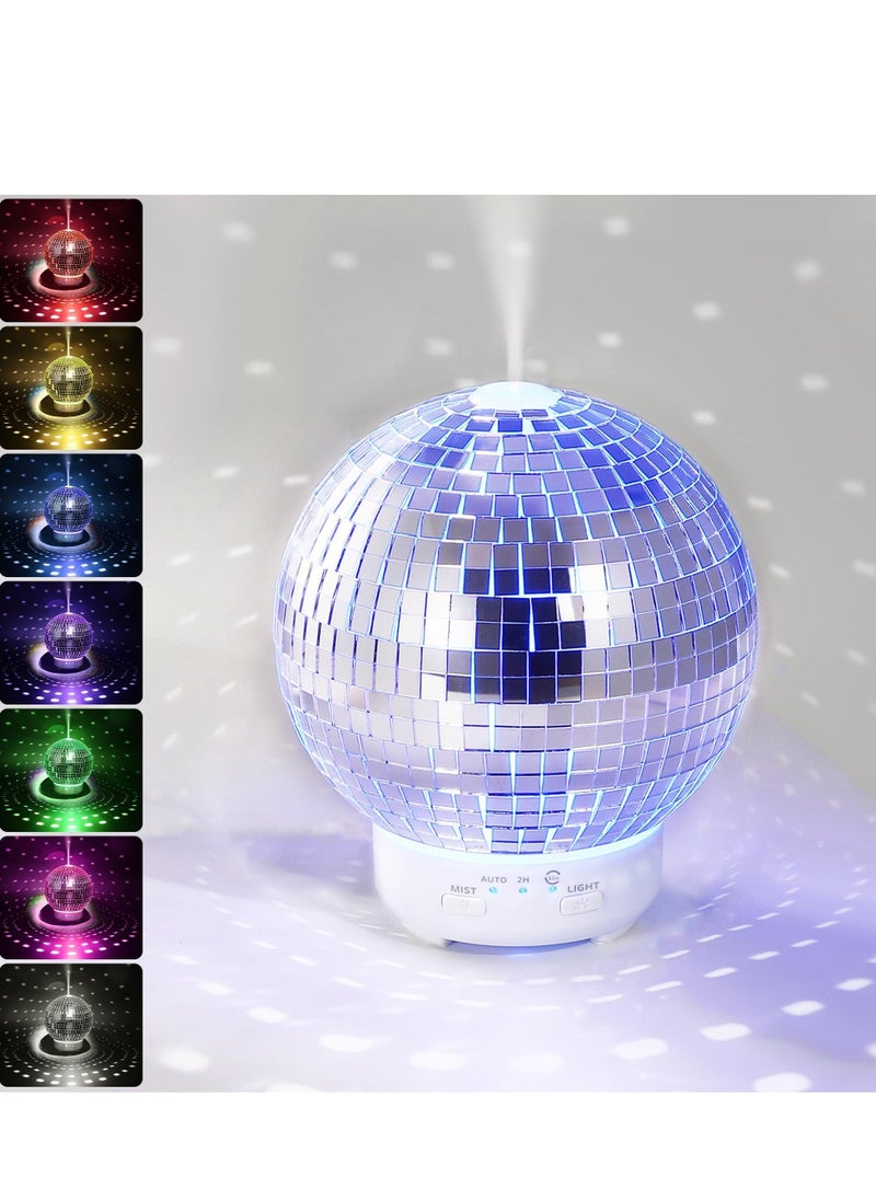 Disco Ball Diffuser Rotating, Disco Ball Decor Multi-Purpose Disco Diffuser, Home Aromatherapy Essential Oil Diffuser, with 14 Light Modes, for Disco Party Decoration and Accessories