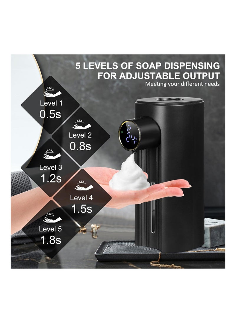 Automatic Soap Dispenser, Rechargeable Soap Dispenser Touchless Soap Dispenser Smart Electric Auto Dish Soap Dispenser for Bathroom, Kitchen, Detergent Shower Sensor Dispenser Soap Dispenser