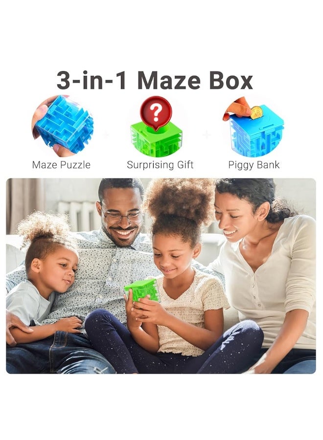 Money Maze Puzzle Box (2 Pack) for Kids and Teens, Makes Cash Gift Giving More Fun