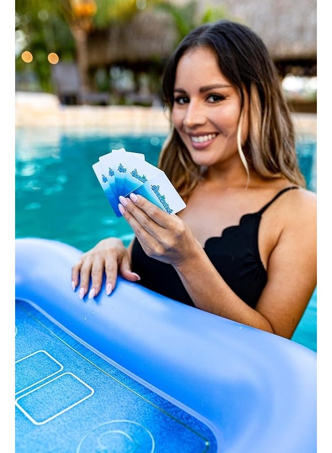 Poolcandy Inflatable Game Table with Waterproof Playing Cards