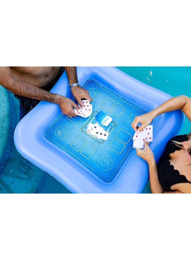 Poolcandy Inflatable Game Table with Waterproof Playing Cards