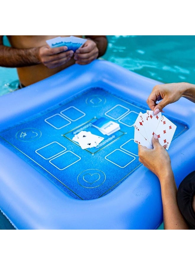 Poolcandy Inflatable Game Table with Waterproof Playing Cards