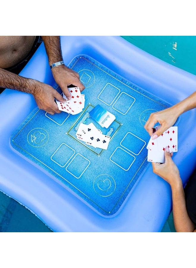 Poolcandy Inflatable Game Table with Waterproof Playing Cards