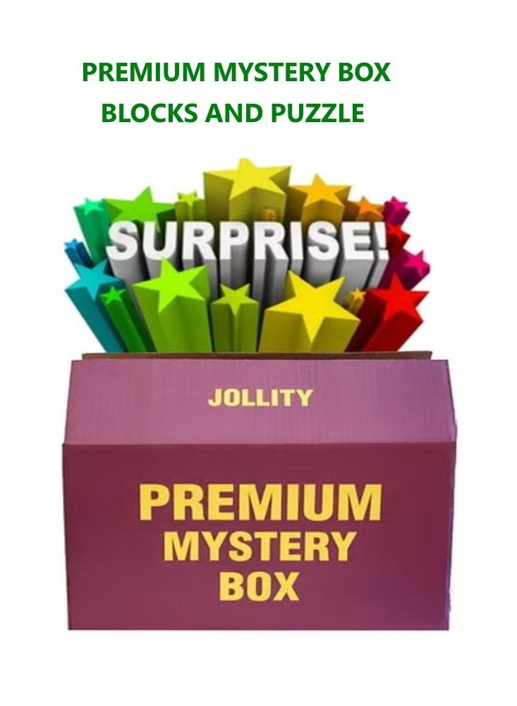 Premium Mystery Box Blocks and Puzzle 5 plus items