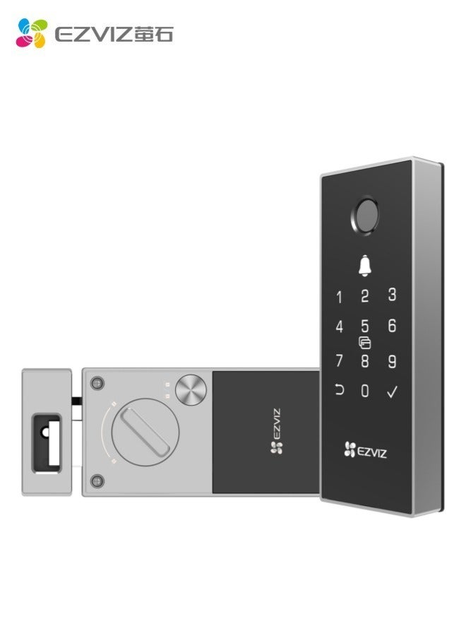 EZVIZ DL03 Pro Smart Door Lock Smart Lock- Bluetooth & Wi-Fi Enabled, Fingerprint, Passcode, & Card Access, Remote Control, Anti-Tamper Alerts, Easy Installation