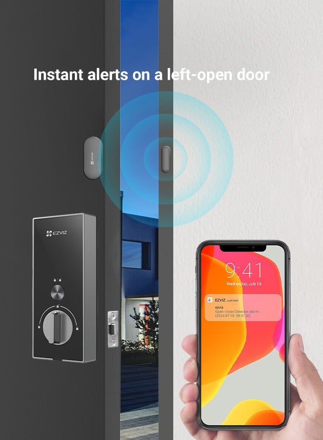 EZVIZ DL04 Pro Smart Door Lock Smart Lock – 5-in-1 Keyless Entry with Fingerprint Access, Bluetooth & Wi-Fi Enabled, Real-Time Notifications, Privacy Mode, and Durable Aluminum Design