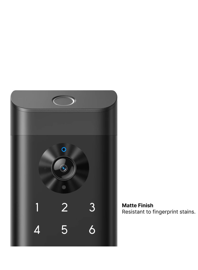 eufy Security Video Smart Lock E330, 3-in-1 Camera+Doorbell+Fingerprint Keyless Entry Door Lock, WiFi Door Lock,App Remote Control,2K HD,Doorbell Camera,No Monthly Fee