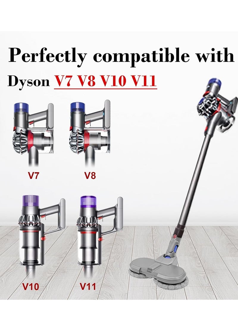 Vacuum Cleaner Attachment, Electric Mop Head for Dyson V7/V8/V10/V11, Wet & Dry, Hardwood Floor