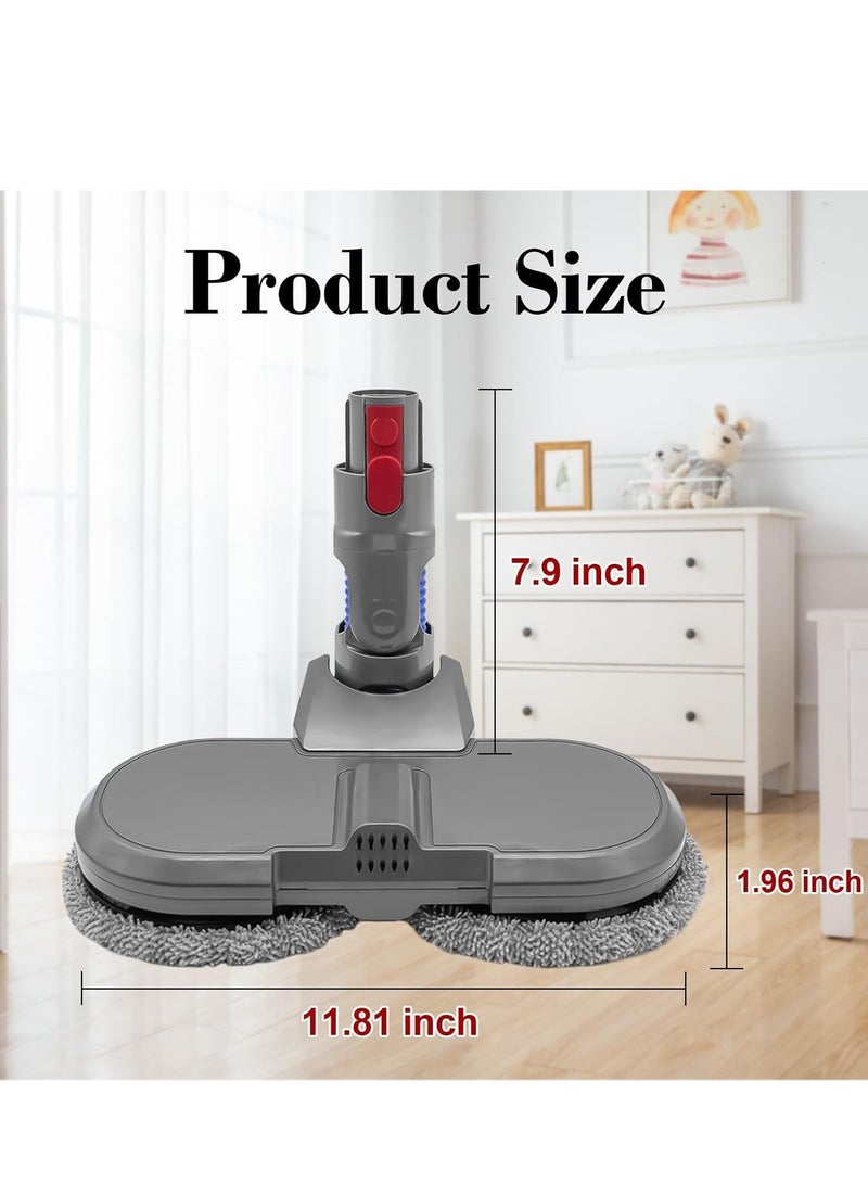 Vacuum Cleaner Attachment, Electric Mop Head for Dyson V7/V8/V10/V11, Wet & Dry, Hardwood Floor