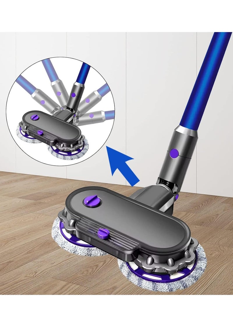 Electric Cleaning Mop Head for Dyson V7 V8 V11 V10 Vacuum Cleaner Wet & Dry Combining Vacuuming and Mopping, Hardwood Floor Attachment with 150ml Removable Water Tank