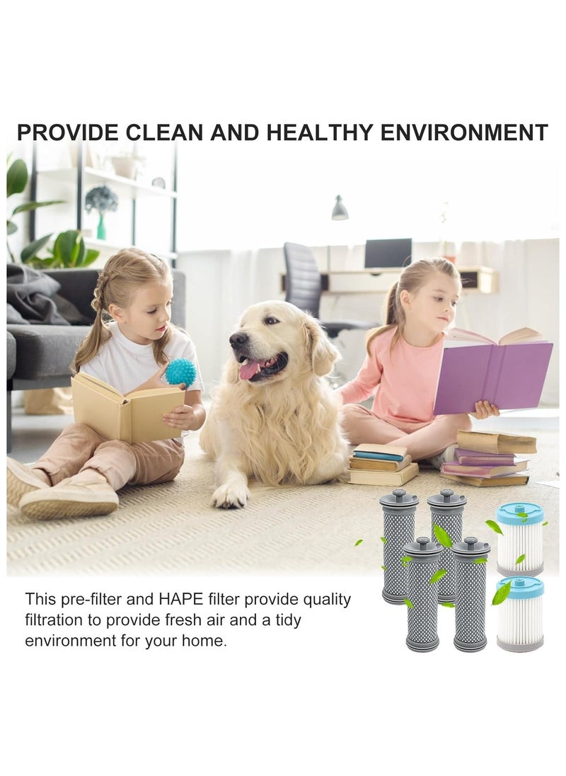 Cordless Vacuum Filter Replacement Kit for Tineco A10/ A11 Hero A10/A11 Master and for PURE ONE S11 for PWRHERO11 Snap Cordless Vacuum Cleaner 4 Pre Filters 2 HEPA Filter