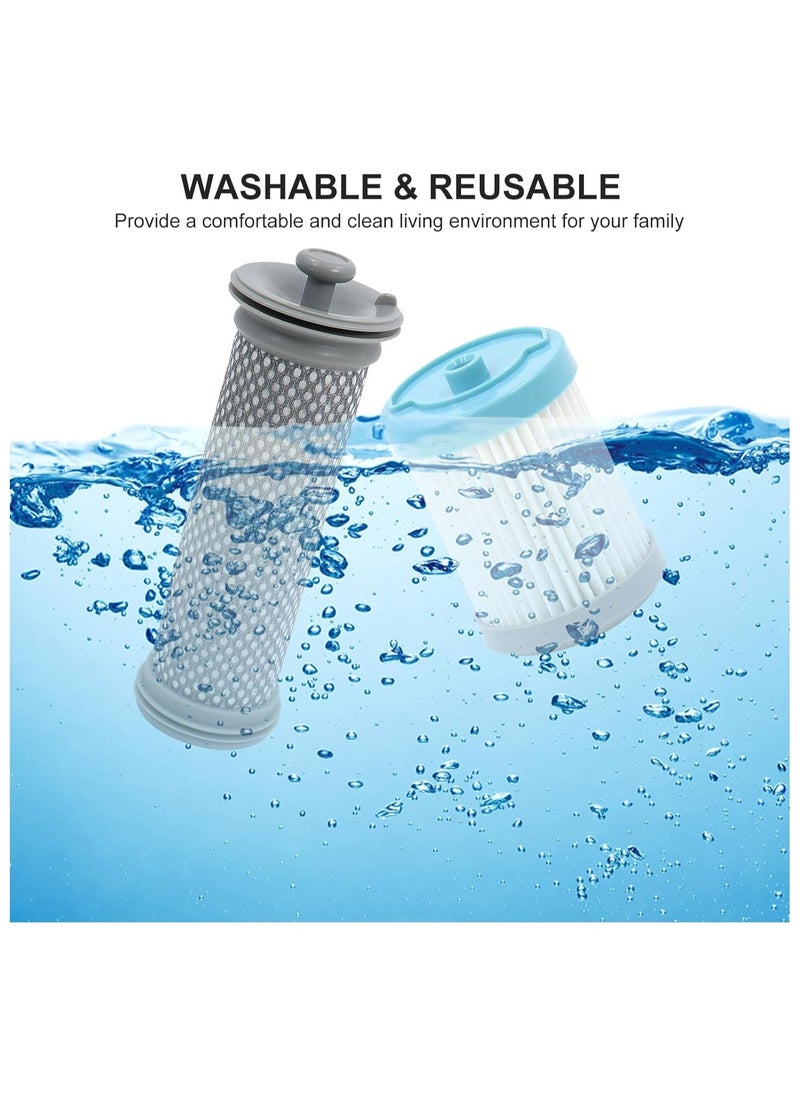 Cordless Vacuum Filter Replacement Kit for Tineco A10/ A11 Hero A10/A11 Master and for PURE ONE S11 for PWRHERO11 Snap Cordless Vacuum Cleaner 4 Pre Filters 2 HEPA Filter