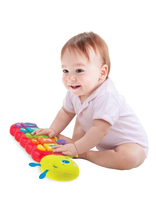 KiddoLab Lira Baby, w/Lights & Music, Spinner & Rings, Musical Caterpillar, Musical Baby Toys 3 Plus Months, Baby Caterpillar Toy, Baby Toy Caterpillar, Caterpillar Stuffed Animal Soft Head for Babies