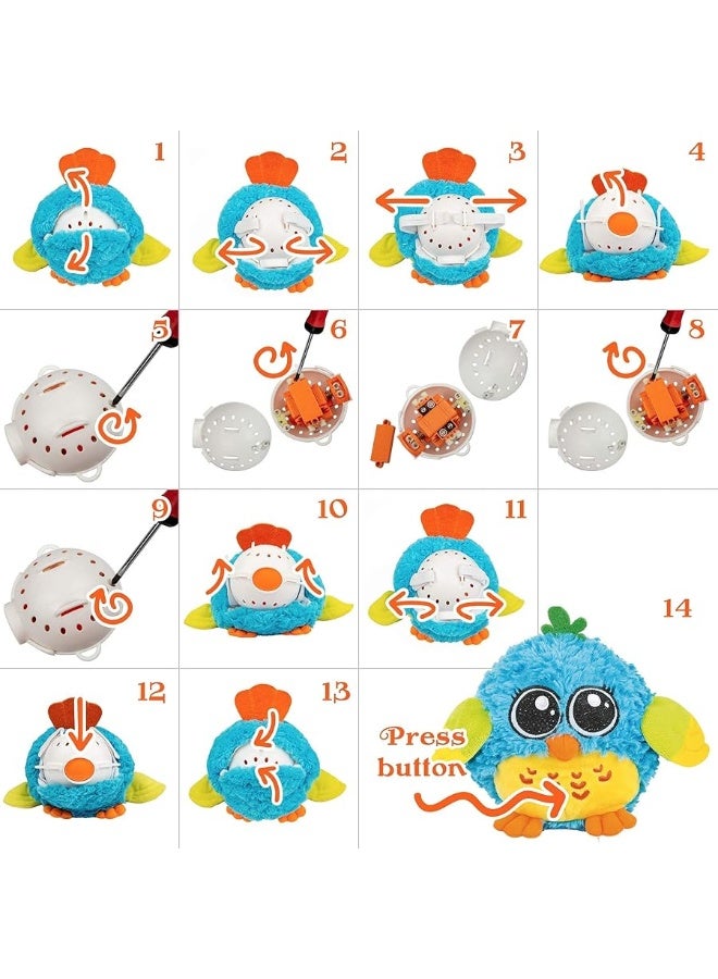 Baby Toys 6 to 12 Months & Up - 'Mr. Blue' Dancing & Singing Bird - Sound & Touch Activated Musical Toy for Boys & Girls - Ideal Gift for Infants, Babies & Toddlers