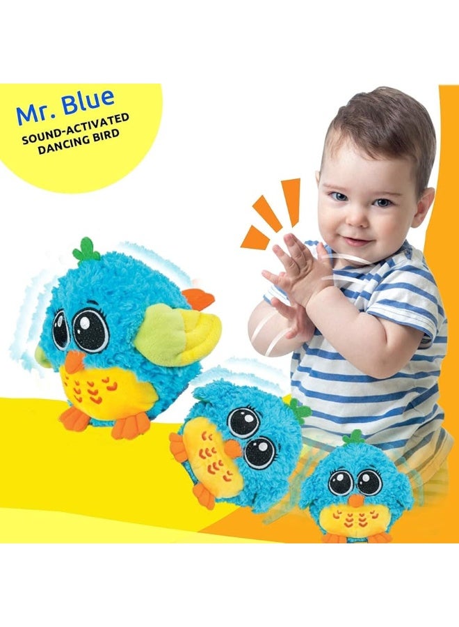Baby Toys 6 to 12 Months & Up - 'Mr. Blue' Dancing & Singing Bird - Sound & Touch Activated Musical Toy for Boys & Girls - Ideal Gift for Infants, Babies & Toddlers