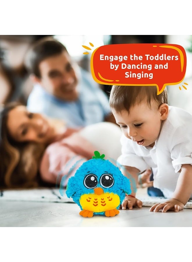 Baby Toys 6 to 12 Months & Up - 'Mr. Blue' Dancing & Singing Bird - Sound & Touch Activated Musical Toy for Boys & Girls - Ideal Gift for Infants, Babies & Toddlers