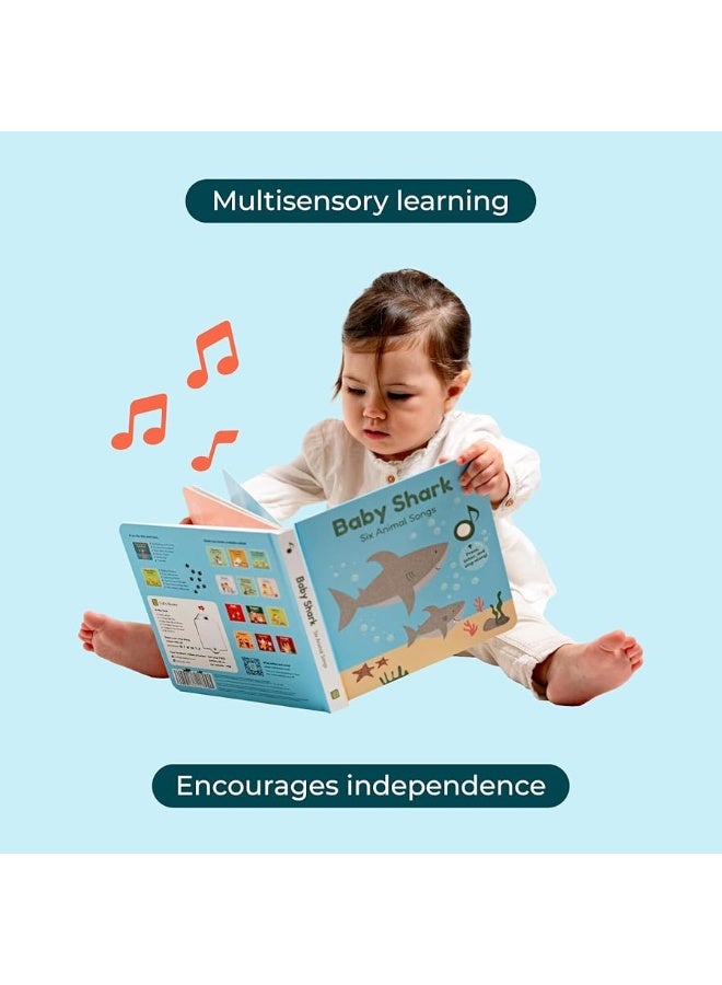 Cali's Books Nursery Rhymes Musical Book. Press, Listen and Sing Along! Best Interactive Sound Book for Toddlers 1-3. Award Winner Toy (Baby Shark Nursery Rhymes)