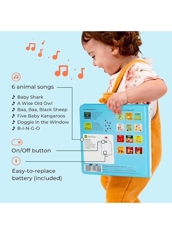 Cali's Books Nursery Rhymes Musical Book. Press, Listen and Sing Along! Best Interactive Sound Book for Toddlers 1-3. Award Winner Toy (Baby Shark Nursery Rhymes)