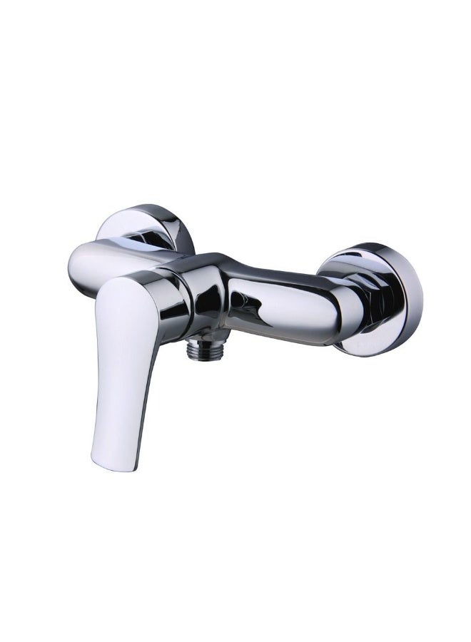 Milano Charming Wall Shower W/O Shower Set | Brass Shower Mixer | Bath Room Fixture Hot & Cold Bathtub Faucet Shower Tap For Bathroom Toilet Washroom - Chrome