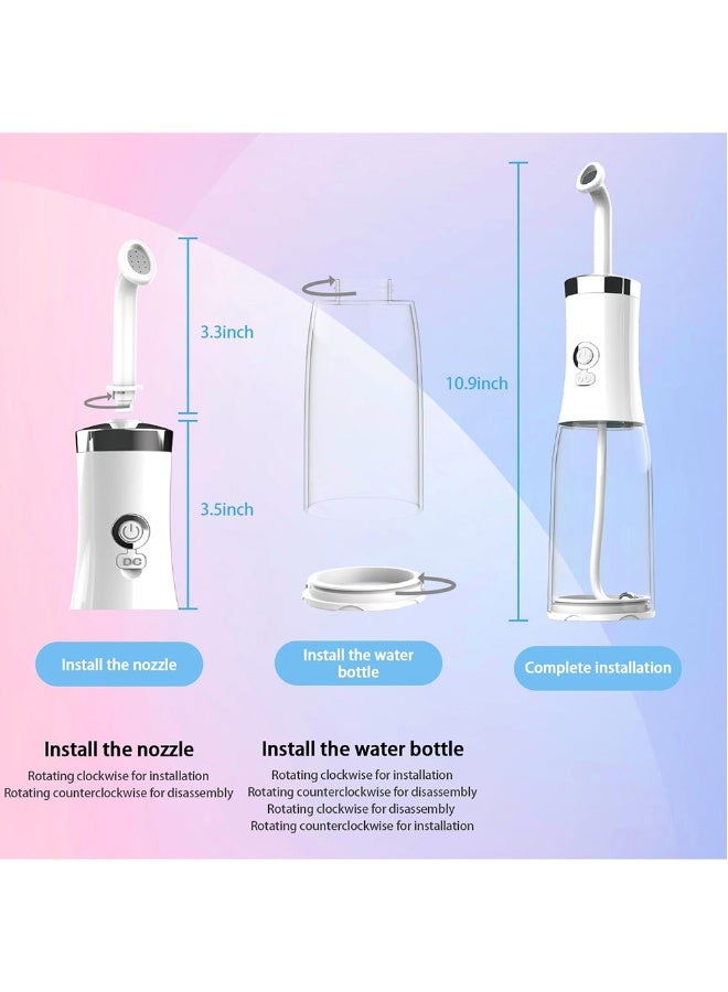 Electric Portable Bidet Rechargeable Travel Bidet Toilet Bidet Sprayer with Travel Bag For Personal Cleaning Postpartum Perineal Hemorroid Care