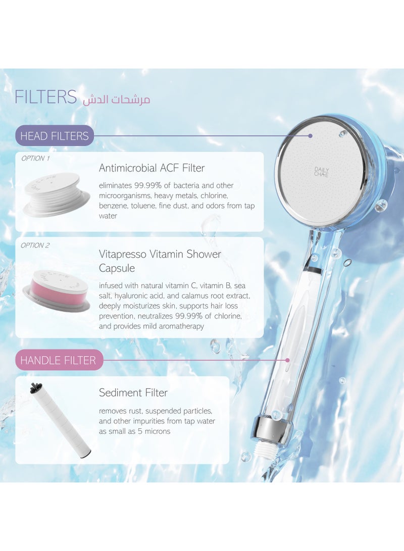 Sediment Filter - Shower Filter to Remove Ultrafine Impurities of as Small as 5 Microns - Rust Removal - Anti Hair Loss