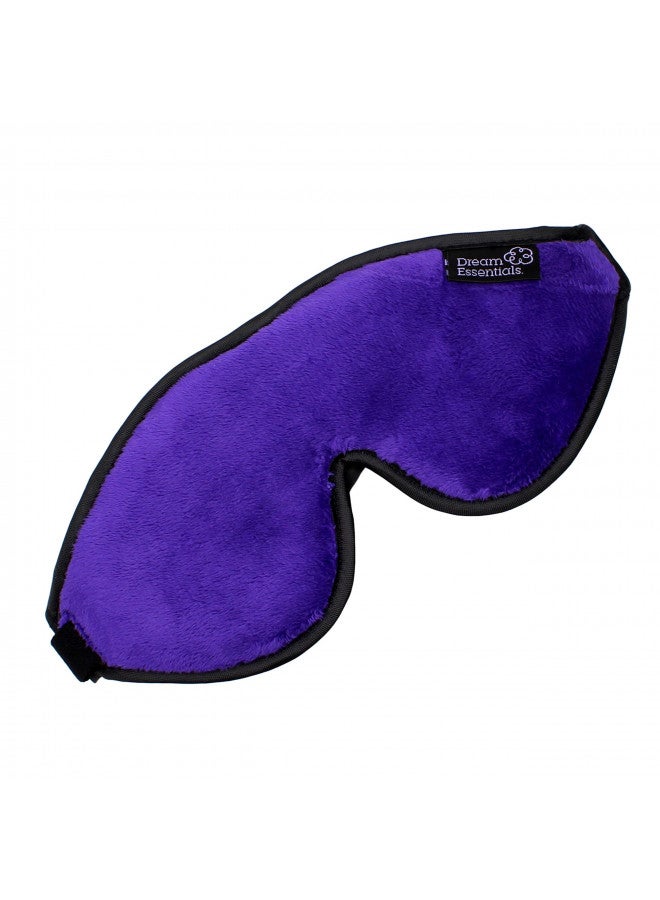 Dream Essentials, Escape 3D Sleep Mask, Earplugs, Carry Pouch Set, Molded Eye Shade, Men and Women, Contoured, Nose Bridge, Light Block, Memory Foam, Gift Set, Travel, Yoga, Blindfold, Deep Purple