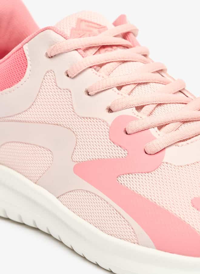 Women Textured Lace-Up Sports Shoes with Pull Tabs