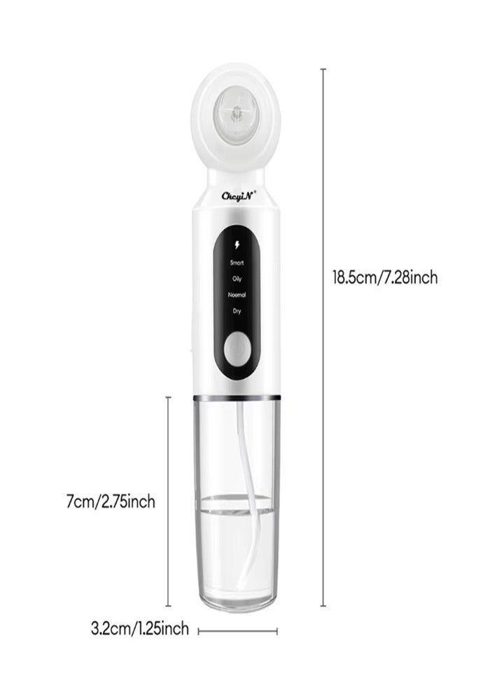 Upgraded blackhead remover, deep pore cleaning, vacuum heat compress, with 6 nozzles, 3 adjustable gears, beauty equipment suitable for all skin types