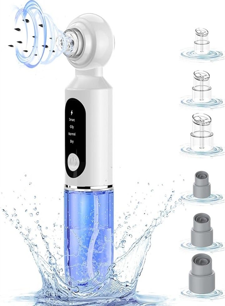 Upgraded blackhead remover, deep pore cleaning, vacuum heat compress, with 6 nozzles, 3 adjustable gears, beauty equipment suitable for all skin types