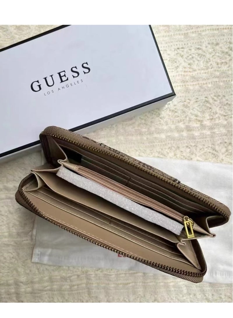 GUESS Eco Brenton Large Zip Around Wallet