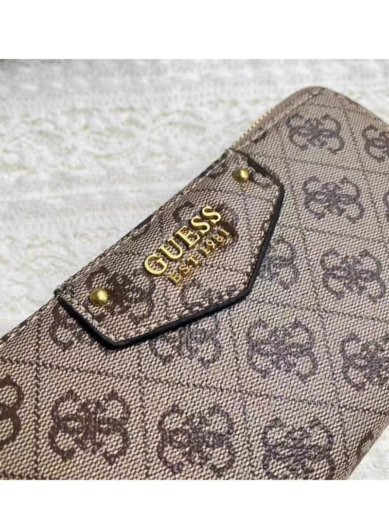 GUESS Eco Brenton Large Zip Around Wallet