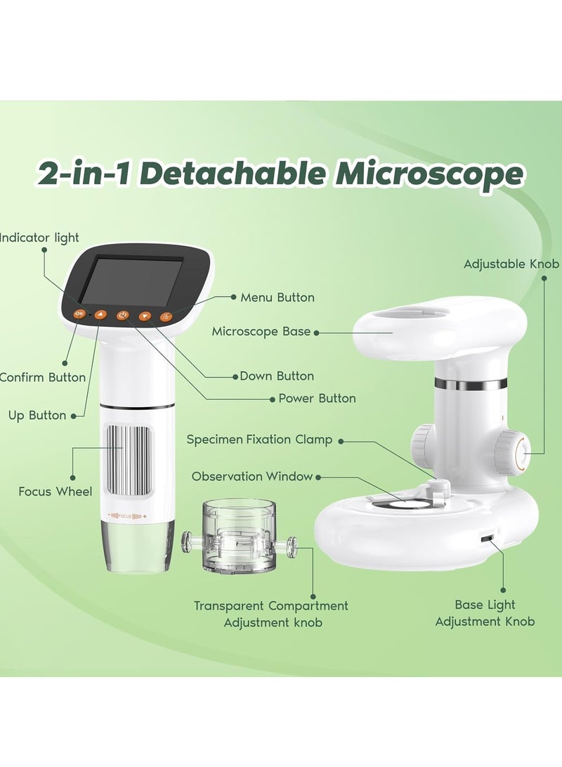 Microscope for Kids, Handheld Digital D-MS1 with 2