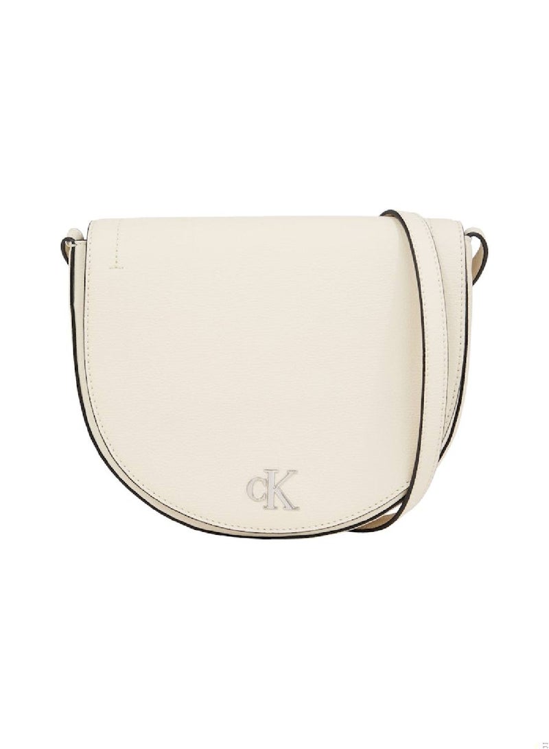 Women's Crossbody Bag, Cream - Recycled Polyester