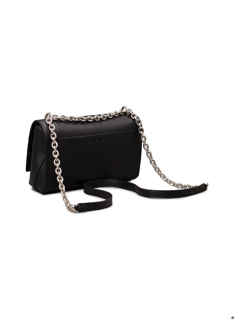 Women's Shoulder Bag, Black - faux leather