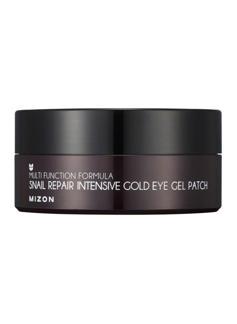 SNAIL REPAIR GOLD EYE GEL PATCH x 60 Korean skincare 24K Gold Eye Patches Anti Dark Circles and Anti Aging  Snail Mucin Extract Nourishes &Illuminates the under Eye Area