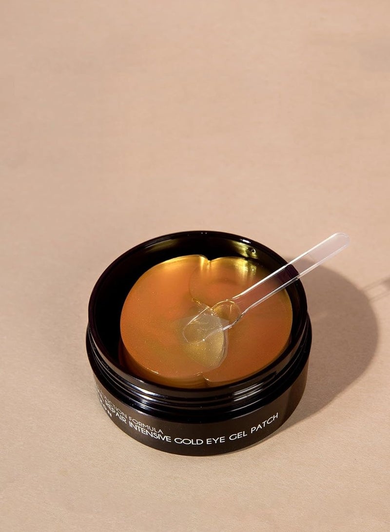 SNAIL REPAIR GOLD EYE GEL PATCH x 60 Korean skincare 24K Gold Eye Patches Anti Dark Circles and Anti Aging  Snail Mucin Extract Nourishes &Illuminates the under Eye Area