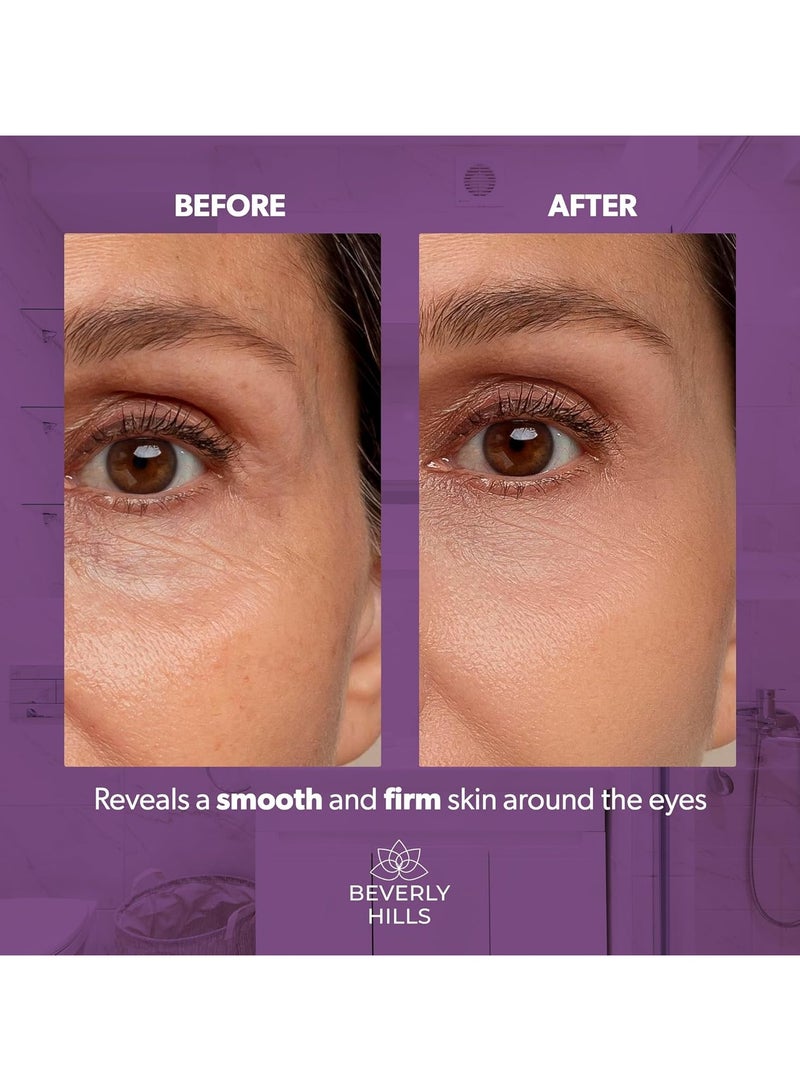 DCX Under Eye Serum for Wrinkles Puffy Eyes and Dark Cirlces Treatment for All Skin Types Anti Wrinkle Serum with Seaweed Hyaluronic Acids and Peptides for Hydrated and Soft Skin 30 mL