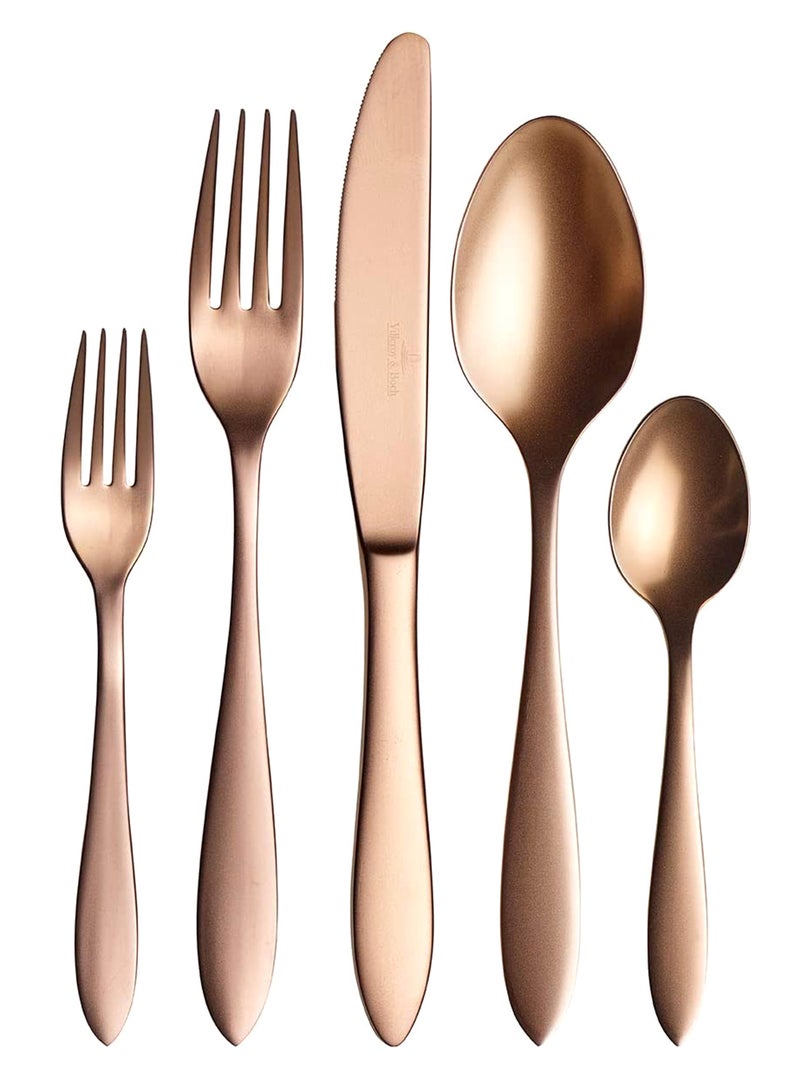 20-Piece Elegant Cutlery Set Rose Gold 26 x 5cm