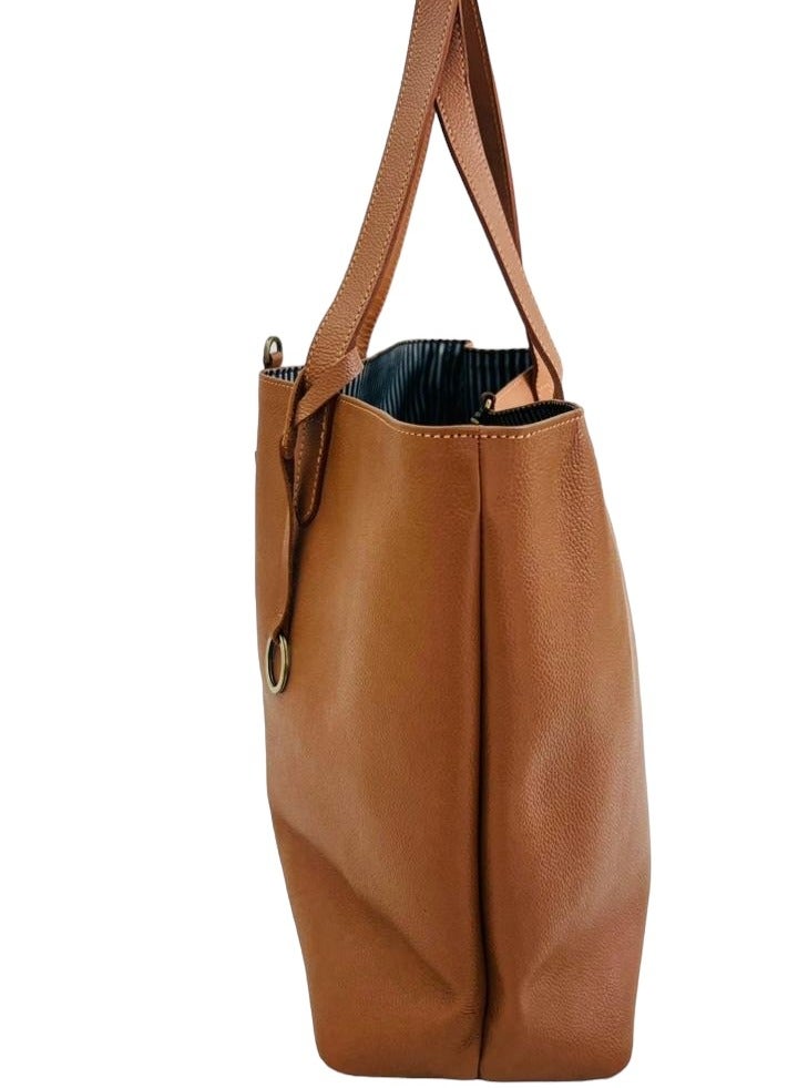 L A Genuine Leather Tote Bag