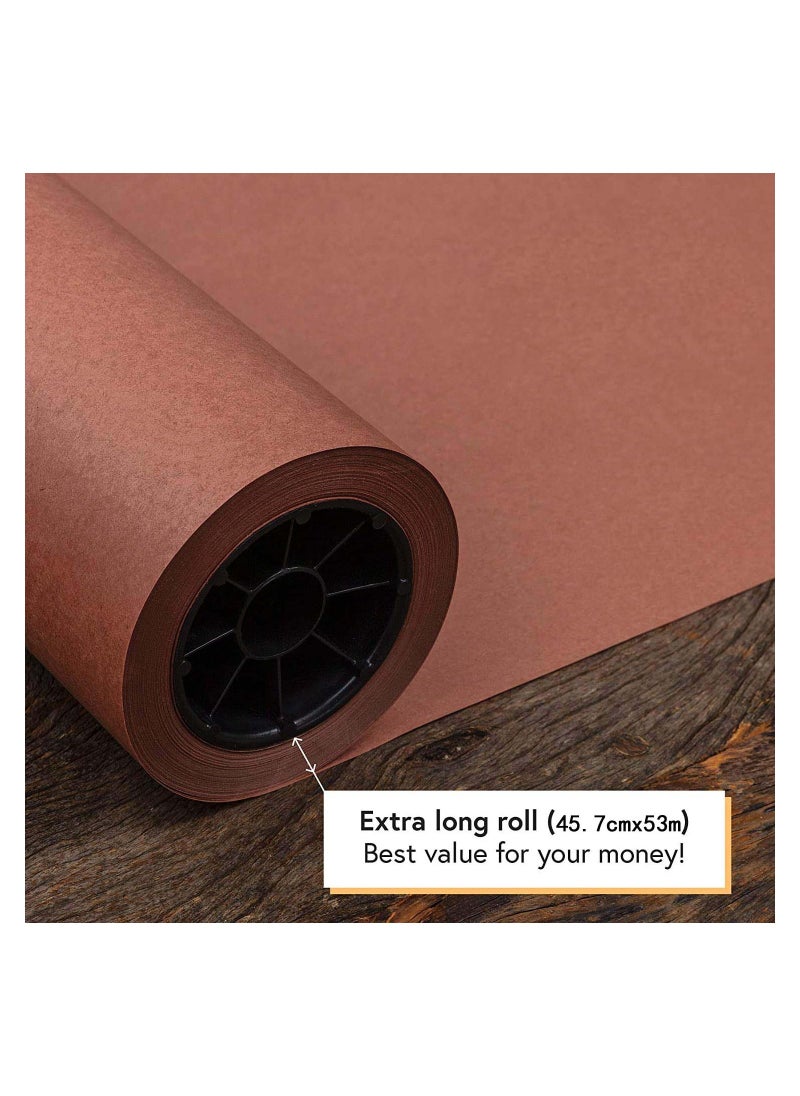 Pink Butcher Paper Roll Food Grade Peach Butcher Paper for Smoking Meat Unbleached Unwaxed and Uncoated Kraft Paper Roll 45.7cmx53m