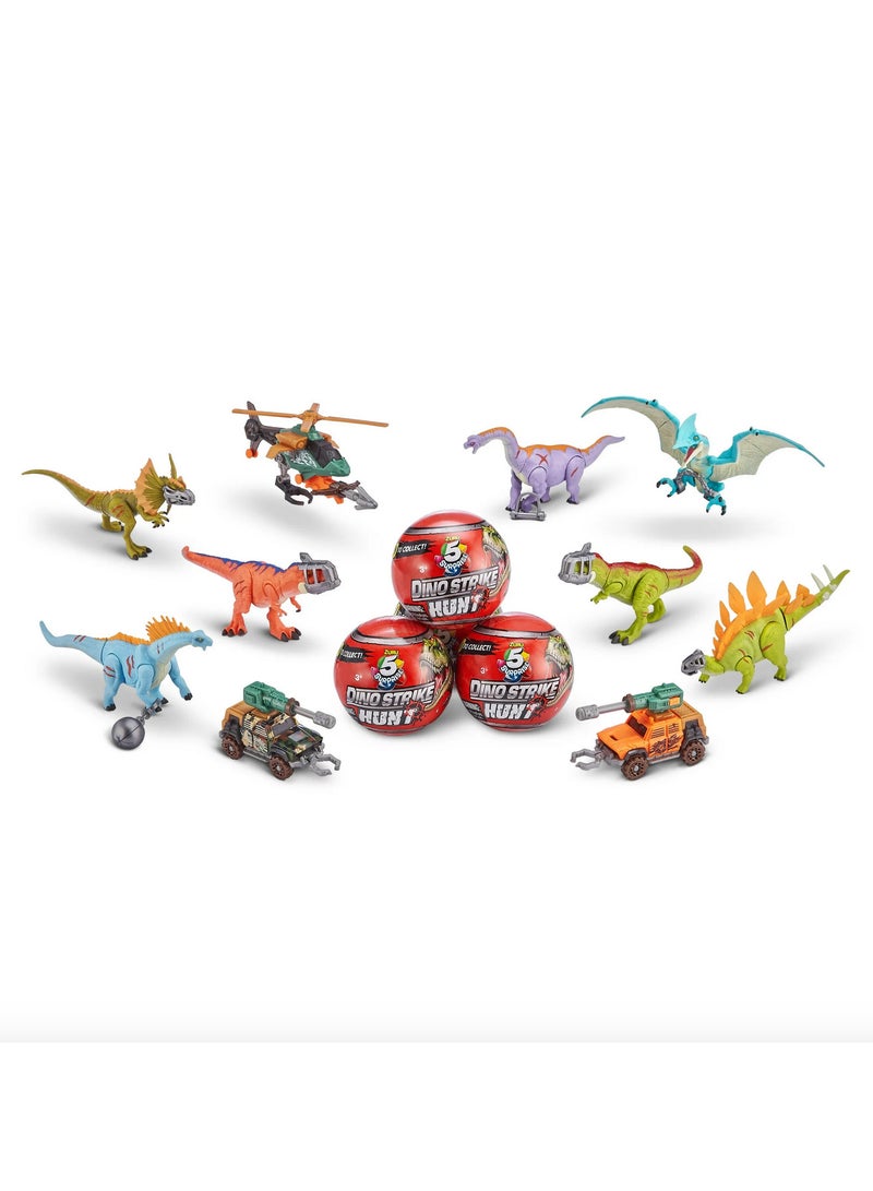 ZURU 5 Surprise Dino Mystery Collectible Capsule Series 3 (3 Pack) (Styles vary)