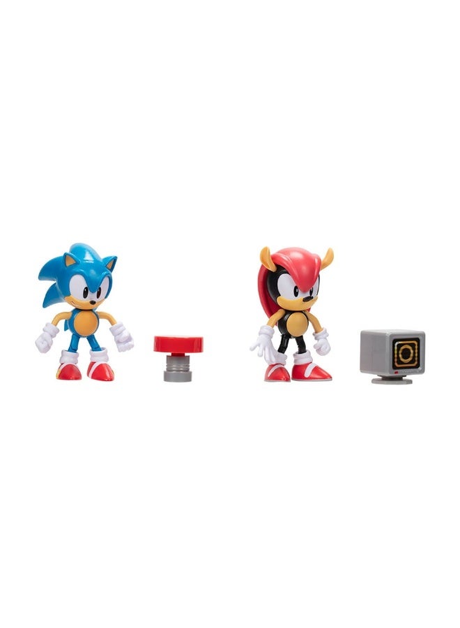 Sonic the Hedgehog Sonic & Mighty Classic Action Figures (2 Pack, 10 cm)